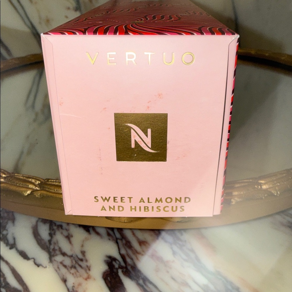 Sweet Almond and Hibiscus Vertuo coffee pods by Nespresso
